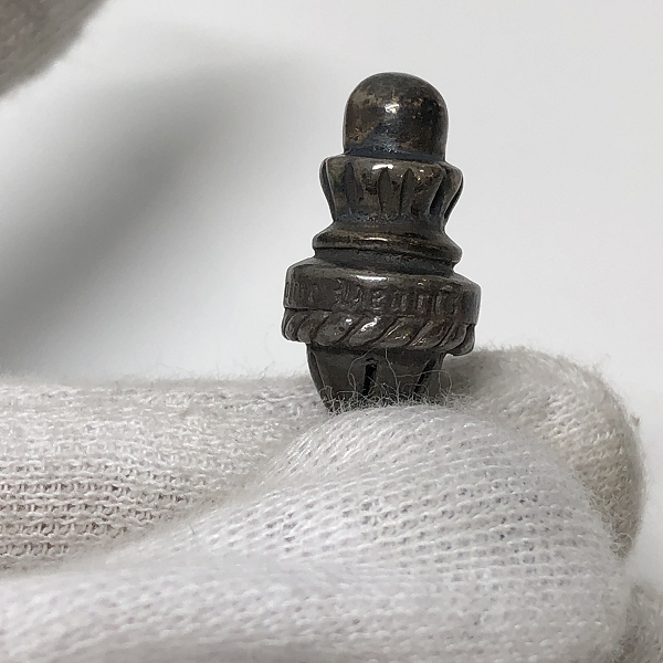 実際に弊社で買取させて頂いたCHROME HEARTS/クロムハーツ クリンプト スモールCHクロスペンダント w/レザーブレードの画像 6枚目