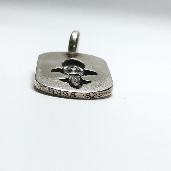実際に弊社で買取させて頂いたCHROME HEARTS/クロムハーツ カットアウトフレアダガードッグタグ/ペンダントトップの画像 4枚目