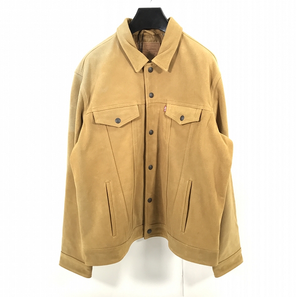 実際に弊社で買取させて頂いたLEVI'S/リーバイス PREMIUM スエード レザー トラッカージャケット PC9-A5828-0000/XXL