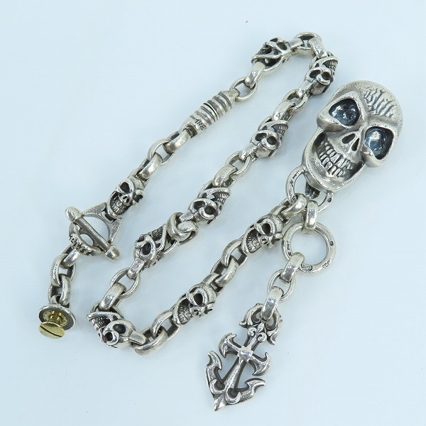 実際に弊社で買取させて頂いたBill Wall Leather/BWL/ビルウォールレザー グッドラック ウォレットチェーン アンカーチャーム ウォレットリングTバーの画像 9枚目