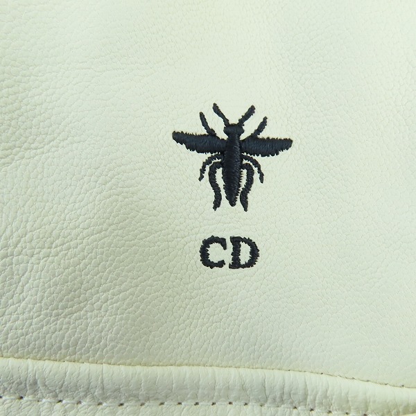 実際に弊社で買取させて頂いたChristian Dior/クリスチャンディオール Goat Leather Biker Jacket バイカージャケット 055V02WL201/F38の画像 6枚目