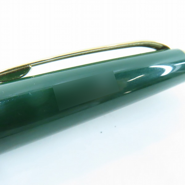 実際に弊社で買取させて頂いたMONTBLANC/モンブラン 万年筆 14K 585 グリーンの画像 8枚目
