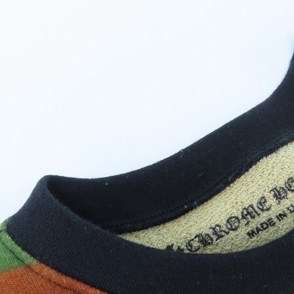 実際に弊社で買取させて頂いた【JPタグ】CHROME HEARTS×MATTY BOY/クロムハーツ×マッティボーイ 22SS PPO Caution Crewneck スウェットトレーナー XLの画像 6枚目