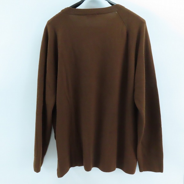 実際に弊社で買取させて頂いたDRIES VAN NOTEN/ドリスヴァンノッテン サイドスリッド ウール ニット ブラウン 48-205/Lの画像 1枚目