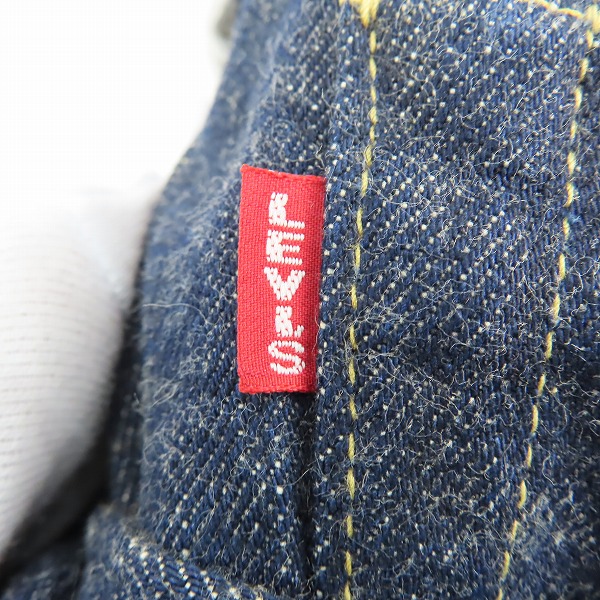 実際に弊社で買取させて頂いた【未使用】LEVIS/リーバイス 702-XX VINTAGE CLOTHING 30'S復刻 刻印J22 ビッグE /W29L36の画像 4枚目
