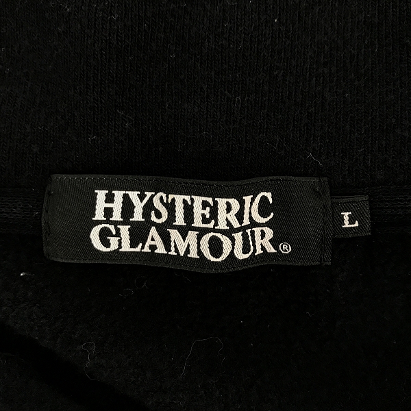 実際に弊社で買取させて頂いたHYSTERIC GLAMOUR/ヒステリックグラマー DEVIL'S NIGHT ジップアップ スウェット 4CJ-0843 Lの画像 2枚目
