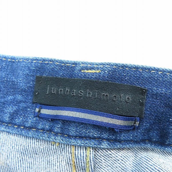 実際に弊社で買取させて頂いたjunhashimoto/ジュンハシモト 17SS スリムストレート クラッシュ デニムパンツ 1071710033/3の画像 3枚目