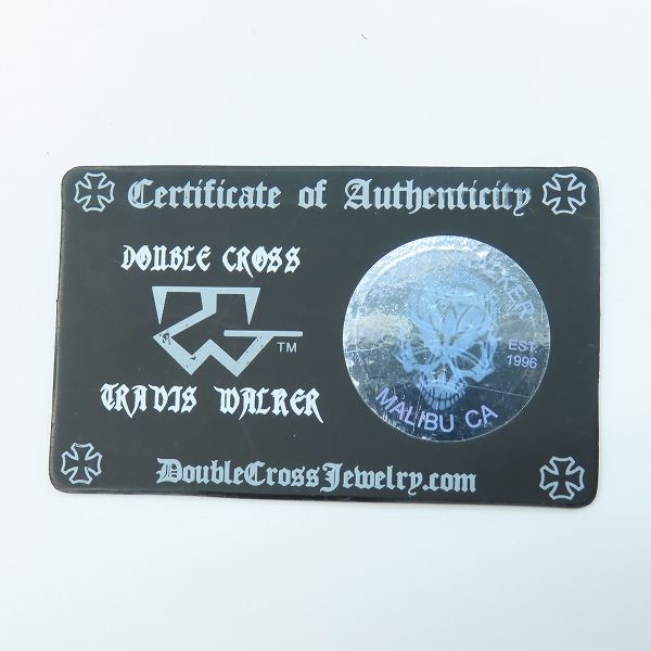 実際に弊社で買取させて頂いたTRAVIS WALKER/トラヴィスワーカー スカルパッチ  スティングレイ レザー ウォレット 長財布 w/ウォレットリング の画像 8枚目