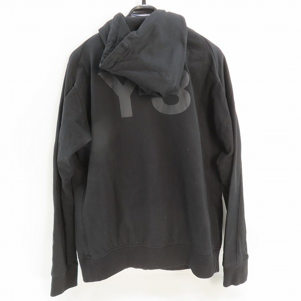 実際に弊社で買取させて頂いたY-3/ワイスリー 19AW ZIP HOODIE バックロゴ ジップアップ パーカー FJ0344 /XLの画像 1枚目