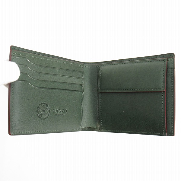 実際に弊社で買取させて頂いたGANZO/ガンゾ 馬革 CORDOVAN R.C. /コードバンアールシー 二つ折り財布 59152の画像 3枚目