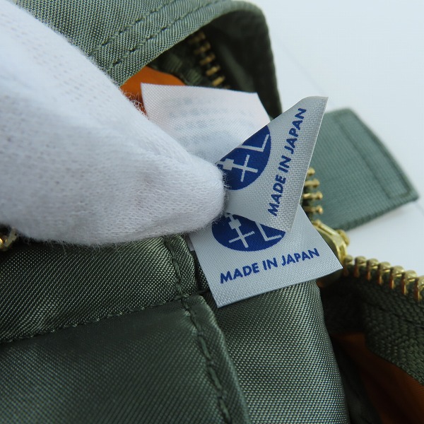 実際に弊社で買取させて頂いた(2)PORTER/ポーター TANKER WAIST BAG L タンカー ウエストバッグ L セージグリーン/622-76628の画像 6枚目