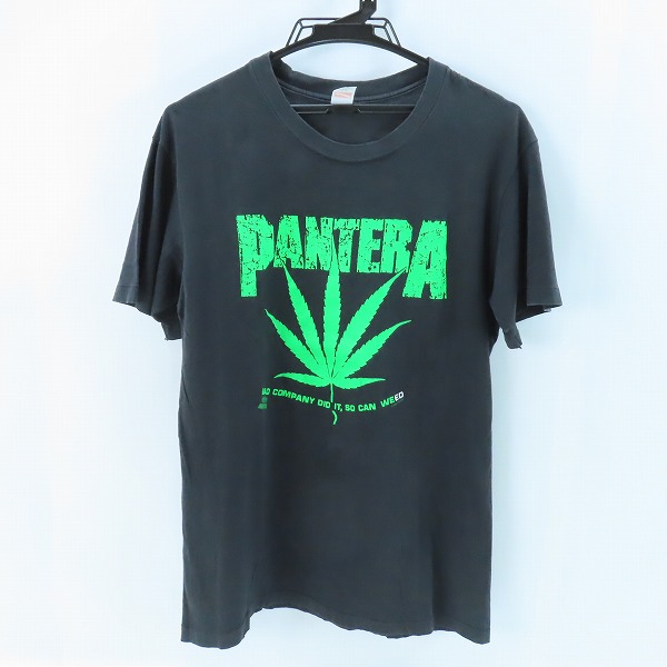 実際に弊社で買取させて頂いたHanes/ヘインズ PANTERA/パンテラ 90s FLY'N ACROSS AMERICA TOUR SMOKE WEED  ヴィンテージ バンドTシャツ/L