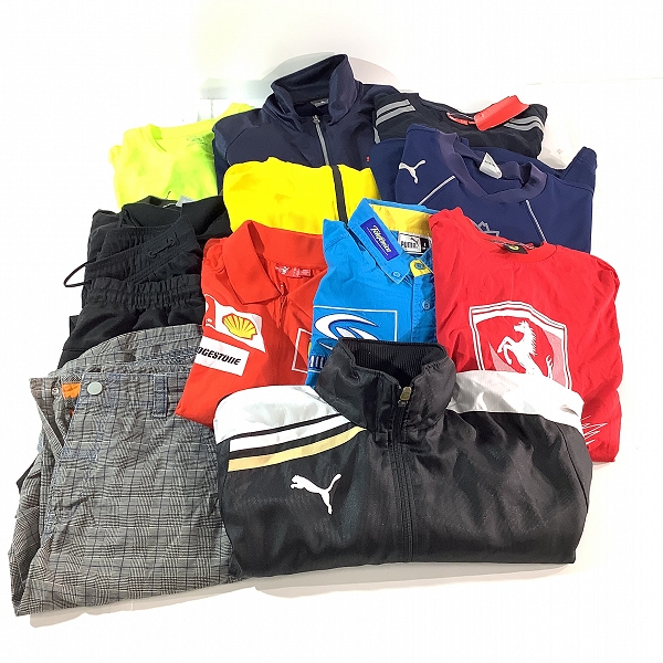 実際に弊社で買取させて頂いた【おまとめ/未使用含む】PUMA/プーマ Tシャツ/トラックジャケット/トレーニングパンツ 等 メンズ/レディース