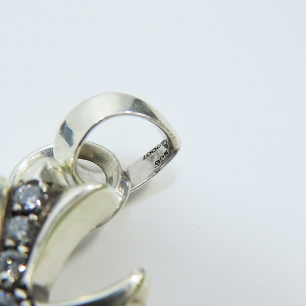 実際に弊社で買取させて頂いたCHROME HEARTS/クロムハーツ スモールCHクロス プレーンベイル パヴェダイヤの画像 8枚目