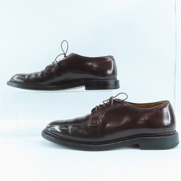 実際に弊社で買取させて頂いたALDEN/オールデン SHELL CORDOVAN LEATHER/シェルコードバンレザー プレーントゥ シューズ 990/8.5の画像 3枚目