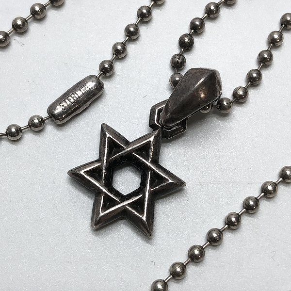 実際に弊社で買取させて頂いたCHROME HEARTS/クロムハーツ STAR OF DAVID スターオブダビデチャーム ネックレストップ