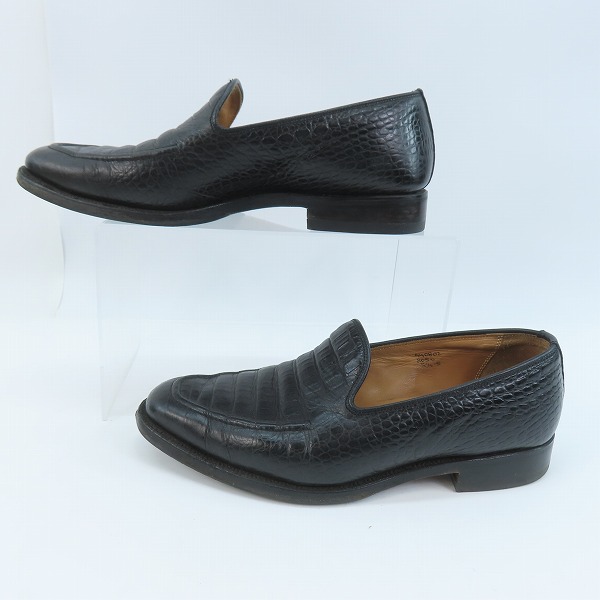 実際に弊社で買取させて頂いたTricker’s/トリッカーズ Needles/ニードルズ別注 8050 クロコ型押 ローファ/7.5の画像 3枚目