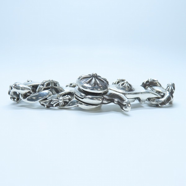 実際に弊社で買取させて頂いたCHROME HEARTS/クロムハーツ ファンシーチェーン クリップ ブレスレット 13リンクの画像 1枚目