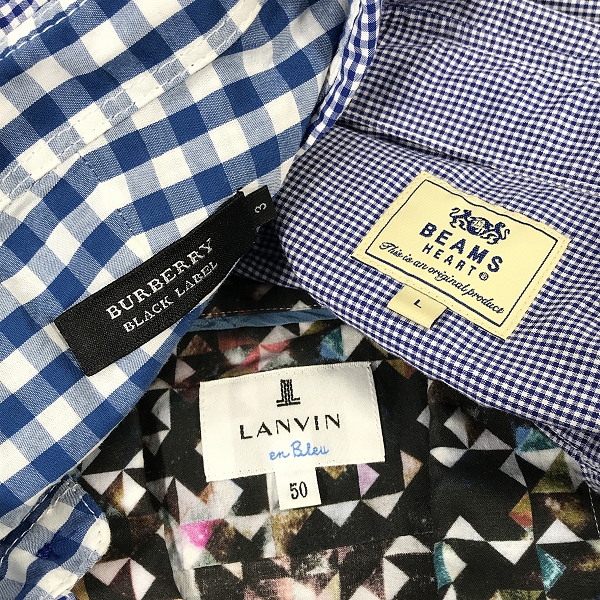実際に弊社で買取させて頂いた【おまとめ】LAVIN/ランバン BURBERRY BLACK LABEL/バーバリーブラックレーベル BEAMS/ビームス 他 シャツの画像 2枚目