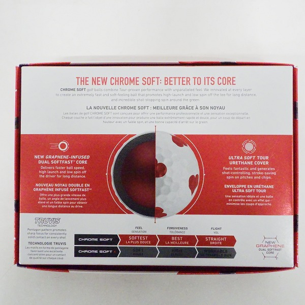 実際に弊社で買取させて頂いた【未使用】Callaway/キャロウェイ CHROME SOFT TRUVIS/クロムソフト ゴルフボール トランプ柄 ホワイト 1ダースの画像 4枚目
