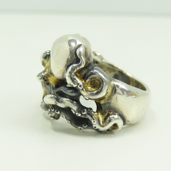 実際に弊社で買取させて頂いた【カスタム】BWL/BILL WALL LEATHER/ビルウォールレザー Octopus/オクトパスリング ゴールドサダー/22号の画像 2枚目