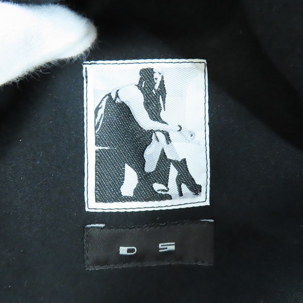 実際に弊社で買取させて頂いたRick Owens/リックオウエンス DRKSHDW/ダークシャドウ  MOODY LS TUNIC ジャケット DU16F8292-MO/XSの画像 2枚目