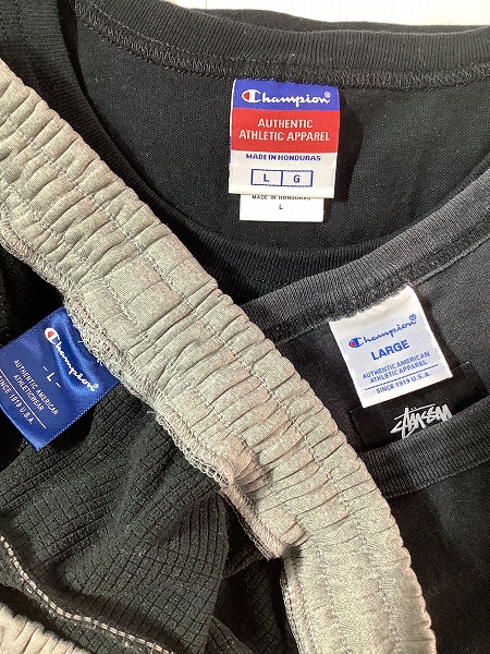 実際に弊社で買取させて頂いた【おまとめ/未使用含む】 Champion/チャンピオン ジップアップフーデッドスウェットシャツ/Tシャツ/トラックパンツ 等の画像 1枚目