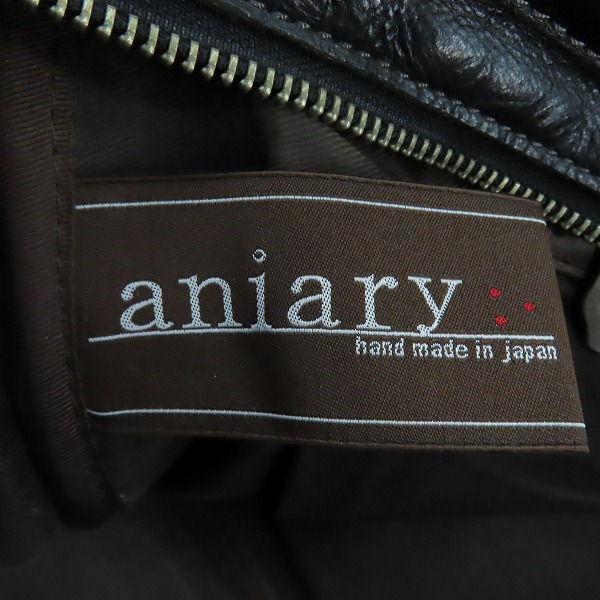実際に弊社で買取させて頂いたaniary/アニアリ レザーブリーフケース/ビジネスバッグの画像 4枚目