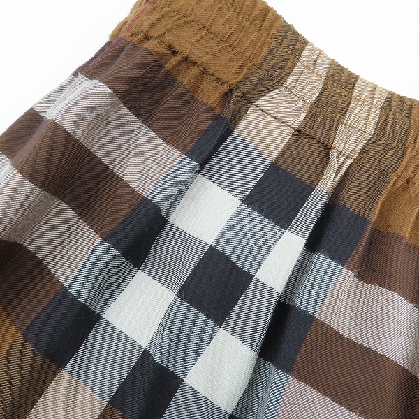 実際に弊社で買取させて頂いたBURBERRY/バーバリー チェック柄ハーフパンツ 8052208/XSの画像 8枚目