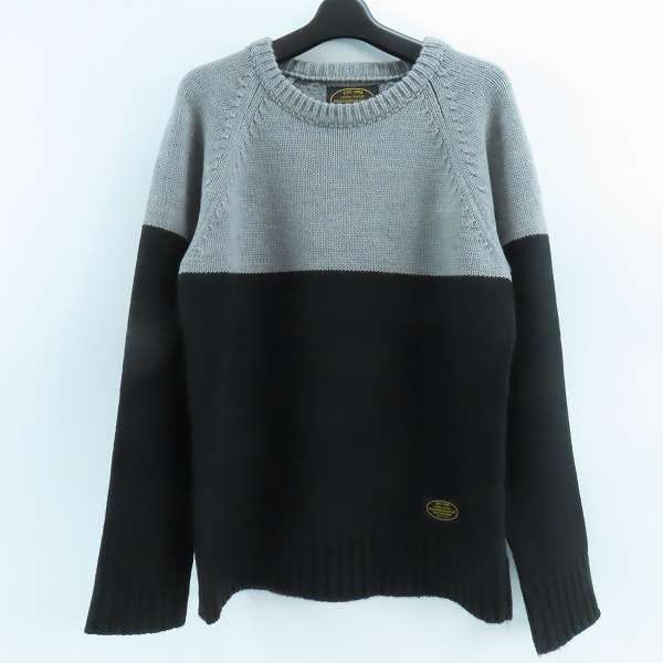 実際に弊社で買取させて頂いたNEIGHBORHOOD/ネイバーフッド BLOCK / AW-CREW.LS クルーネック ニットセーター 152FUNH-KNM03/M