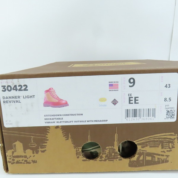実際に弊社で買取させて頂いたDANNER/ダナー DANNER LIGHT REVIVAL KHAKI/ダナーライト リバイバル カーキ 30422 /9の画像 9枚目