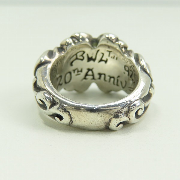 実際に弊社で買取させて頂いたBWL/BILL WALL LEATHER/ビルウォールレザー 20周年記念 NEW GOTHIC CROSS RING/ニュー ゴシック クロス リング/19号の画像 3枚目