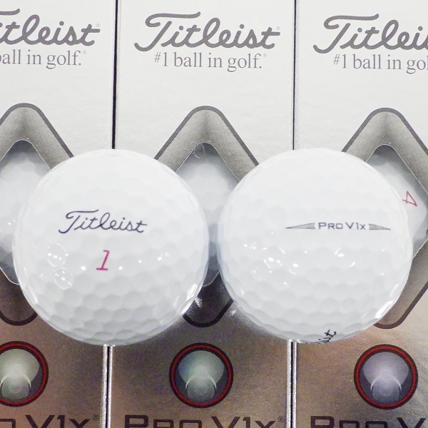 実際に弊社で買取させて頂いた 【未使用】Titleist/タイトリスト PRO V1x ゴルフボール ホワイト 1ダースの画像 1枚目