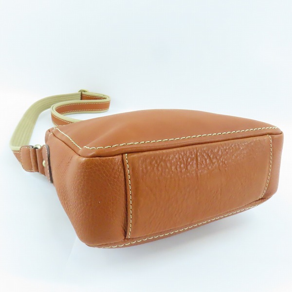 実際に弊社で買取させて頂いた土屋鞄製造所/ツチヤカバン Tone OILNUME/トーンオイルヌメ ジップトップショルダーバッグ/キャメルの画像 2枚目