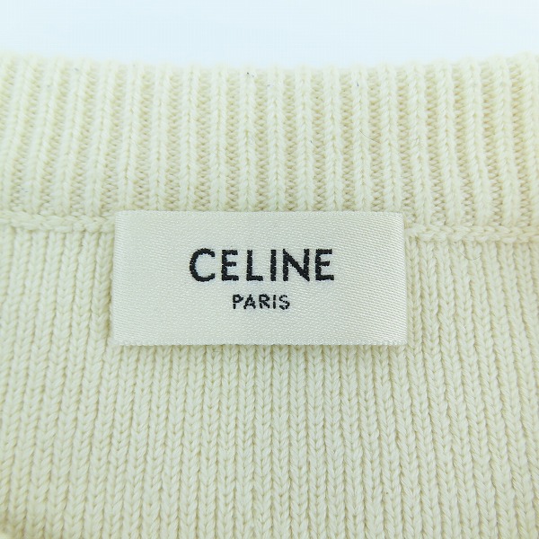 実際に弊社で買取させて頂いた【JPタグ】CELINE/セリーヌ Marine Sweater Cotton "Cream/Navy" ショルダーボタン マリンセーター 2A24C145I/Mの画像 2枚目