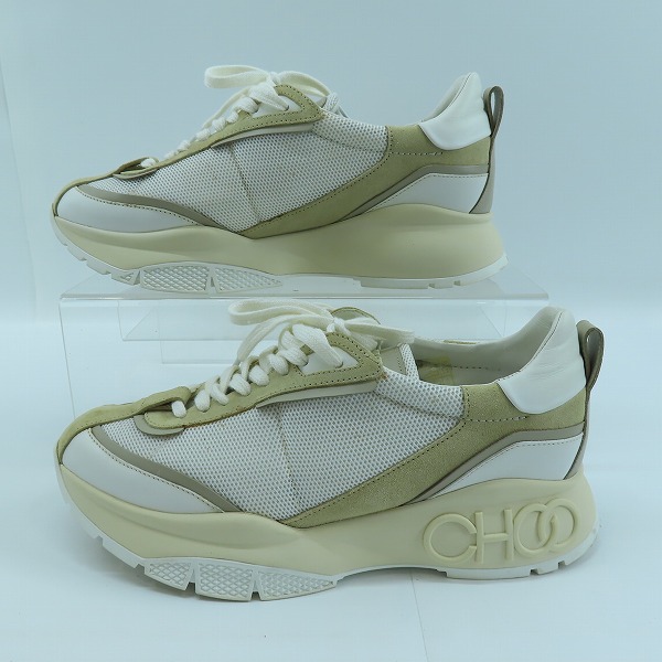 実際に弊社で買取させて頂いたJIMMY CHOO/ジミーチュウ RAINE/M AHS 191/スニーカー/シューズ/42.5の画像 3枚目