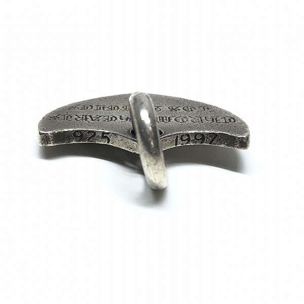 実際に弊社で買取させて頂いたCHROME HEARTS/クロムハーツ Los Angeles シールド ペンダント ネックレス キーリング  非純正ボールチェーン付の画像 4枚目