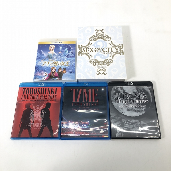 実際に弊社で買取させて頂いた【おまとめ】Blu-ray/ブルーレイ LUNA SEA GOD BLESS YOU DOCUMENT/東方神起 LIVE TOUR 2013/アナと雪の女王 等