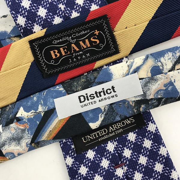 実際に弊社で買取させて頂いた【おまとめ】ユナイテッドアローズ/ディストリクトユナイテッドアローズ/ビームスプラス ネクタイの画像 2枚目
