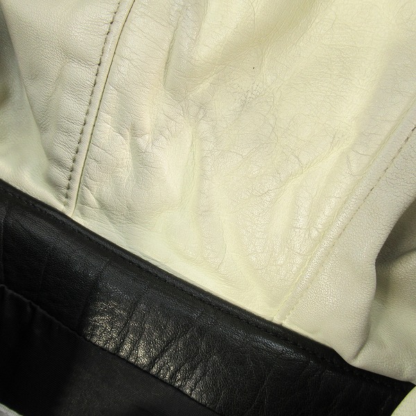 実際に弊社で買取させて頂いたRED MOON/レッドムーン NUMBER ONE LEATHER/ナンバーワンレザー フード ライダース ジャケット /36の画像 5枚目