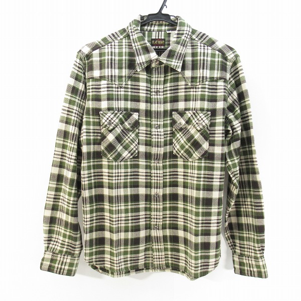 実際に弊社で買取させて頂いたTHE FLAT HEAD/ザフラットヘッド チェック ウエスタンシャツ 40