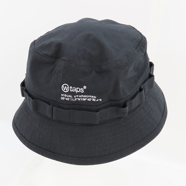 実際に弊社で買取させて頂いたWTAPS/ダブルタップス バケット ジャングル ハット ブラック 231HCDT-HT19/04の画像 3枚目