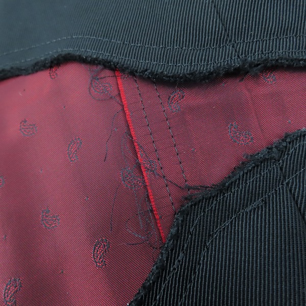 実際に弊社で買取させて頂いた【未使用】BLACK COMME des GARCONS/ブラックコムデギャルソン 裏地ペイズリー ミッド ジャケット 1I-J003-052-1-6/XLの画像 5枚目