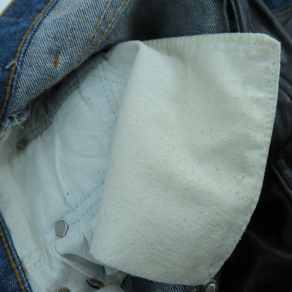 実際に弊社で買取させて頂いたA＆G×LEVIS/エーアンドジー×リーバイス 501xx クロスパッチ/クロスボタン デニムパンツ /W32 L30の画像 8枚目