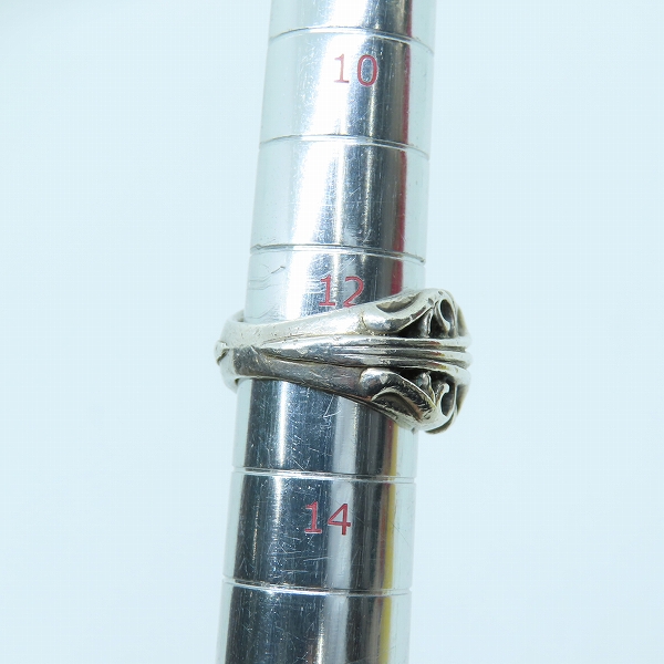 実際に弊社で買取させて頂いたCHROME HEARTS/クロムハーツ K&Tリング 13号の画像 8枚目