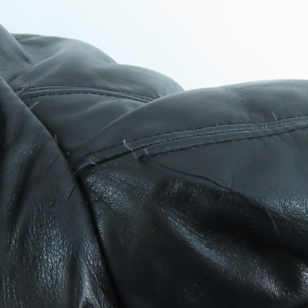 実際に弊社で買取させて頂いたBREAKBEATS×BEAMS/ブレイクビーツxビームス レザー 中綿ジャケット Lの画像 3枚目