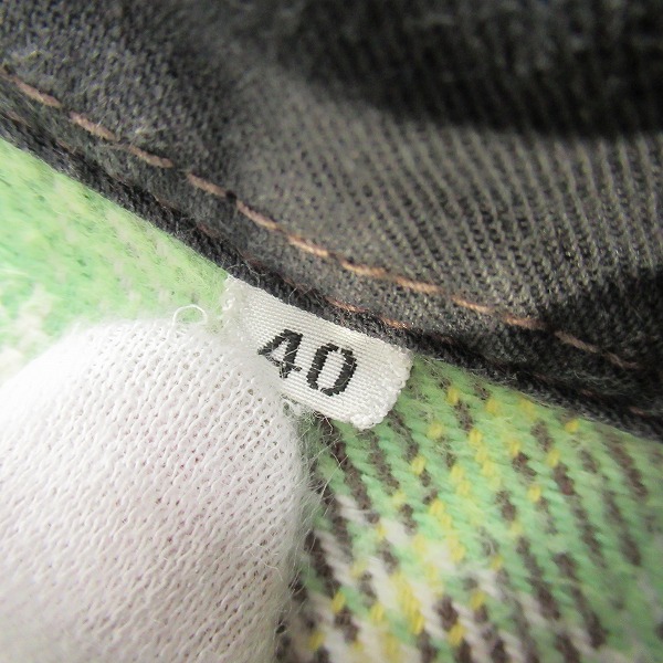 実際に弊社で買取させて頂いたTHE FLAT HEAD/ザフラットヘッド チェック フランネルシャツ 40の画像 3枚目