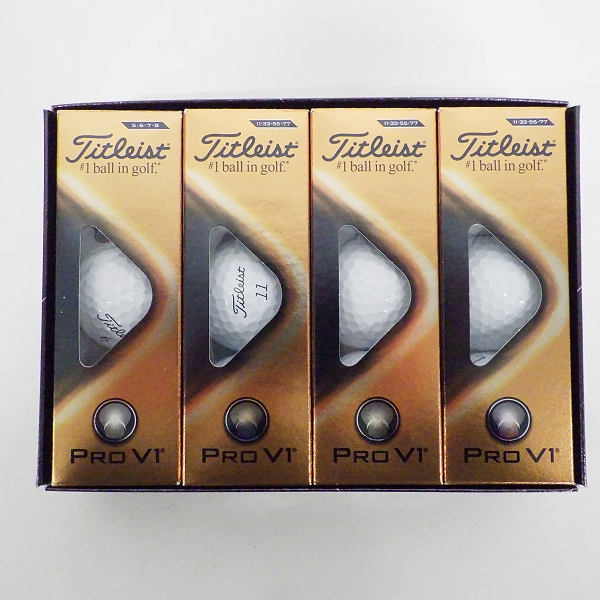 実際に弊社で買取させて頂いた【未使用】Titleist/タイトリスト PRO V1 ゴルフボール ホワイト 1ダース