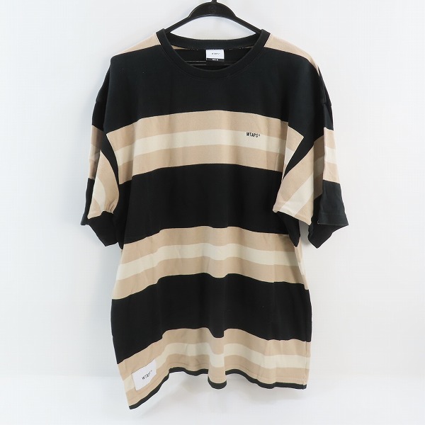 実際に弊社で買取させて頂いたWTAPS/ダブルタップス VATOS SS TEE COTTON Tシャツ ボーダー/201ATDT-CSM25/04