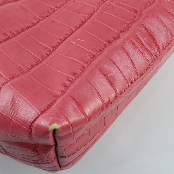 実際に弊社で買取させて頂いたFelisi/フェリージ クロコ型押し トートバッグの画像 7枚目